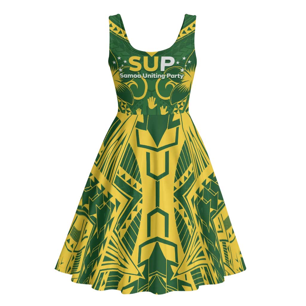 Samoa SUP Midi Dress Samoan Coat Of Arms - Polynesian Pride