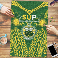 Samoa SUP Puzzle Samoan Coat Of Arms LT05 Green - Polynesian Pride