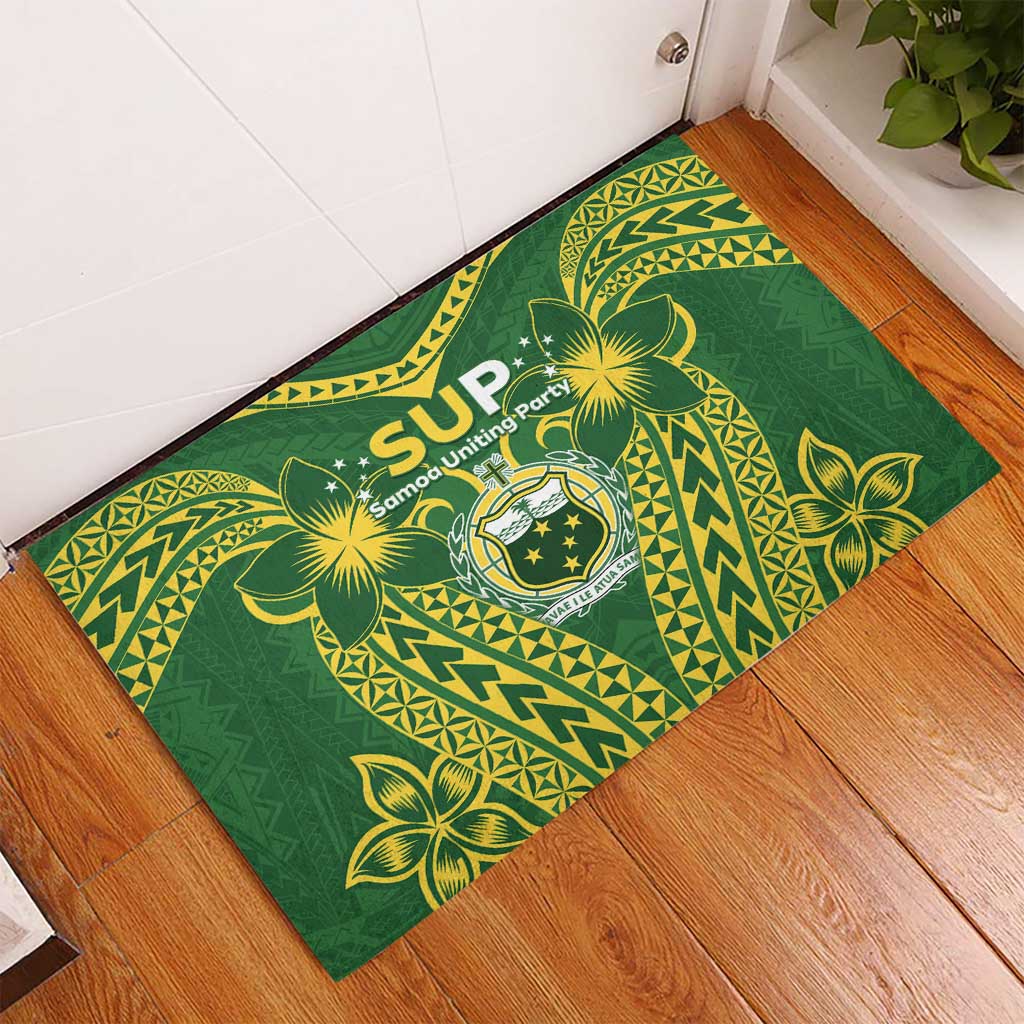 Samoa SUP Rubber Doormat Samoan Coat Of Arms LT05 - Polynesian Pride