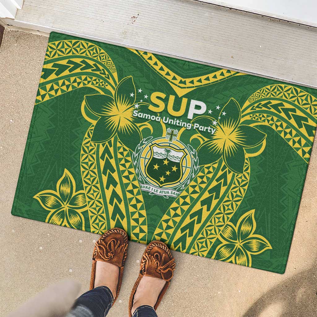 Samoa SUP Rubber Doormat Samoan Coat Of Arms LT05 - Polynesian Pride