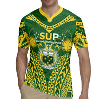 Samoa SUP Rugby Jersey Samoan Coat Of Arms LT05 - Polynesian Pride