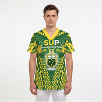 Samoa SUP Scrub Top Samoan Coat Of Arms LT05 - Polynesian Pride
