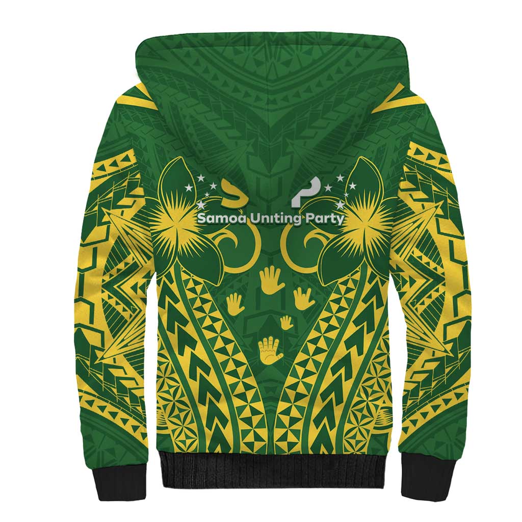 Samoa SUP Sherpa Hoodie Samoan Coat Of Arms LT05 - Polynesian Pride