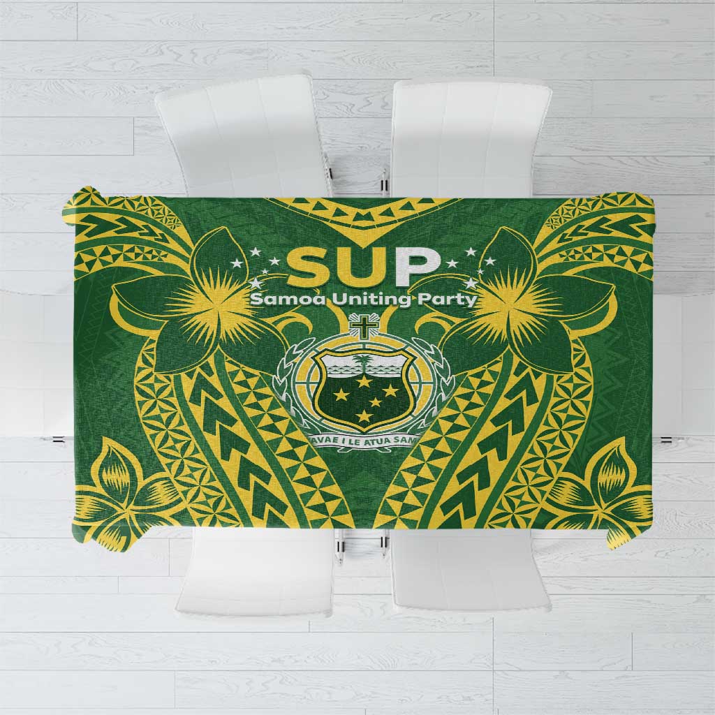 Samoa SUP Tablecloth Samoan Coat Of Arms LT05 Green - Polynesian Pride