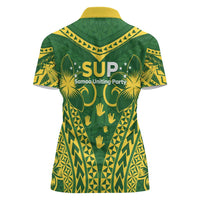 Samoa SUP Women Polo Shirt Samoan Coat Of Arms - Polynesian Pride