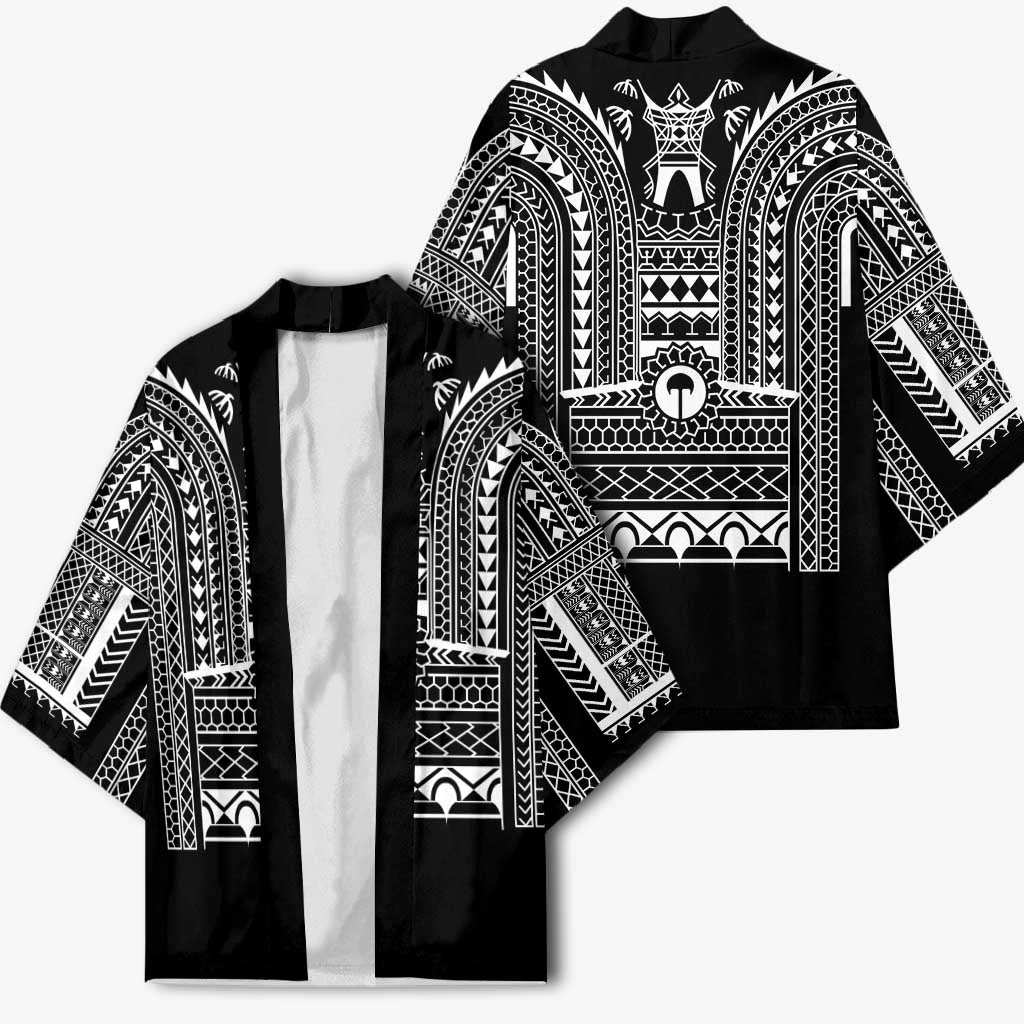 Philippines Igorot Tribal Art Tattoo Black Kimono - Polynesian Pride