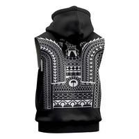 Philippines Igorot Tribal Art Tattoo Black Sleeveless Zip Hoodie - Polynesian Pride