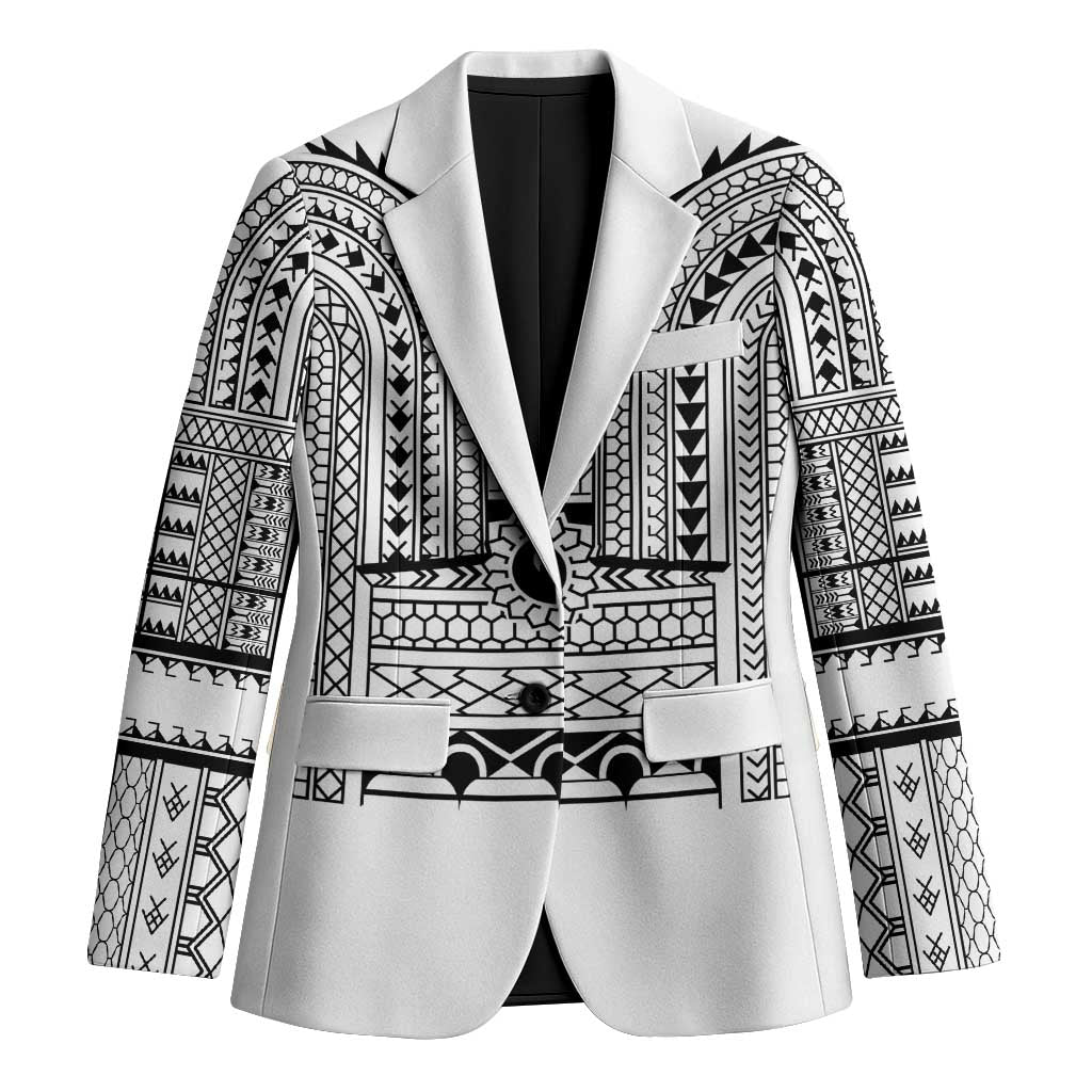 Philippines Igorot Tribal Art Tattoo White Blazer - Polynesian Pride