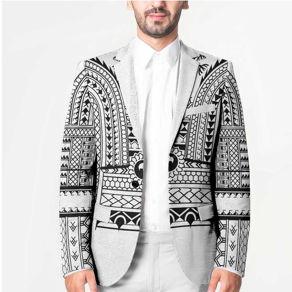 Philippines Igorot Tribal Art Tattoo White Blazer - Polynesian Pride