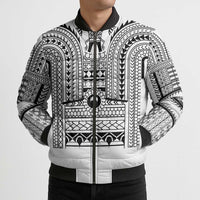 Philippines Igorot Tribal Art Tattoo White Bomber Puffer Jacket - Polynesian Pride