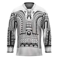 Philippines Igorot Tribal Art Tattoo White Hockey Jersey - Polynesian Pride