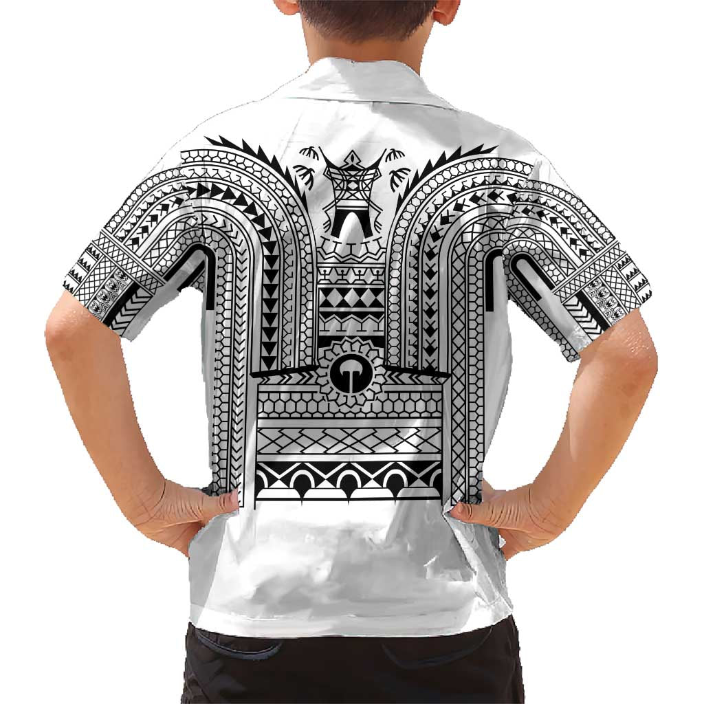 Philippines Igorot Tribal Art Tattoo White Kid Hawaiian Shirt - Polynesian Pride