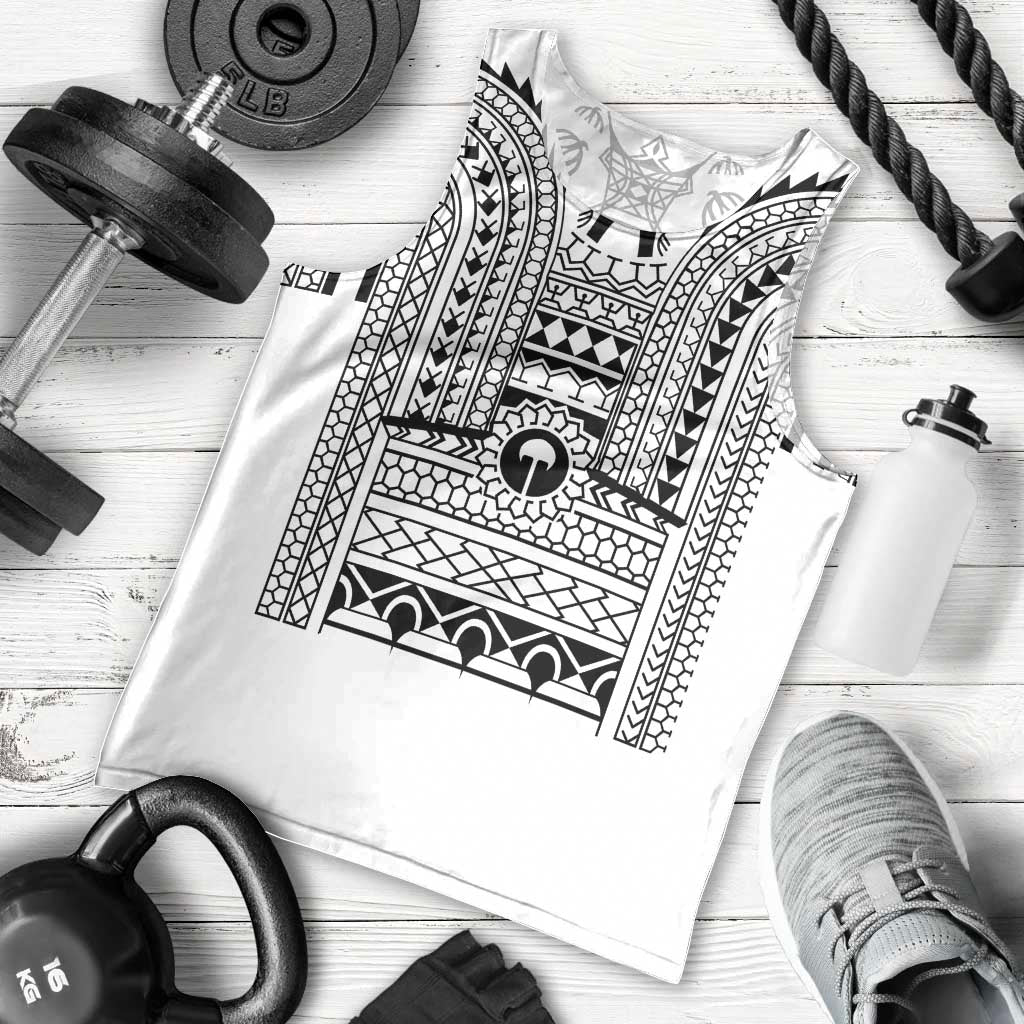 Philippines Igorot Tribal Art Tattoo White Men Tank Top - Polynesian Pride