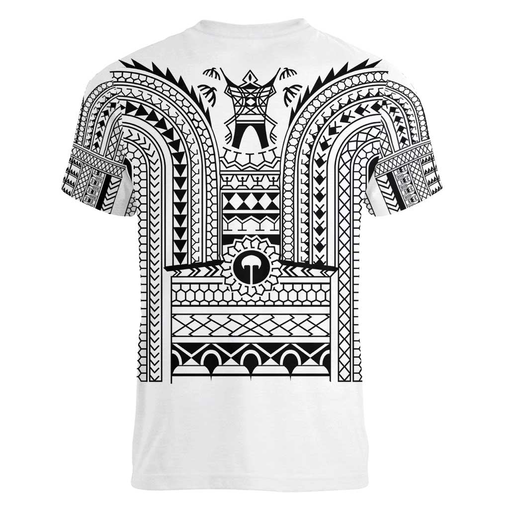 Philippines Igorot Tribal Art Tattoo White Women V-Neck T-Shirt - Polynesian Pride