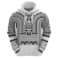 Philippines Igorot Tribal Art Tattoo White Zip Hoodie - Polynesian Pride