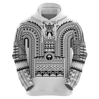 Philippines Igorot Tribal Art Tattoo White Zip Hoodie - Polynesian Pride