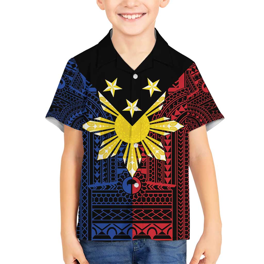 Philippines Sun Star Family Matching Puletasi and Hawaiian Shirt Igorot Tribal Inspiration - Polynesian Pride