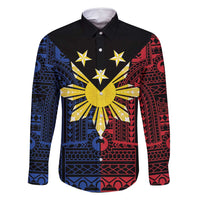 Philippines Sun Star Family Matching Tank Maxi Dress and Hawaiian Shirt Igorot Tribal Inspiration - Polynesian Pride