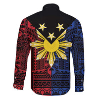 Philippines Sun Star Family Matching Tank Maxi Dress and Hawaiian Shirt Igorot Tribal Inspiration - Polynesian Pride