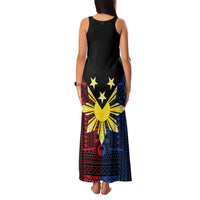 Philippines Sun Star Family Matching Tank Maxi Dress and Hawaiian Shirt Igorot Tribal Inspiration - Polynesian Pride