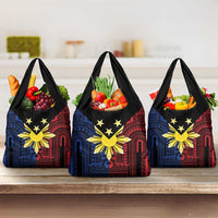 Philippines Sun Star Grocery Bag Igorot Tribal Inspiration - Polynesian Pride