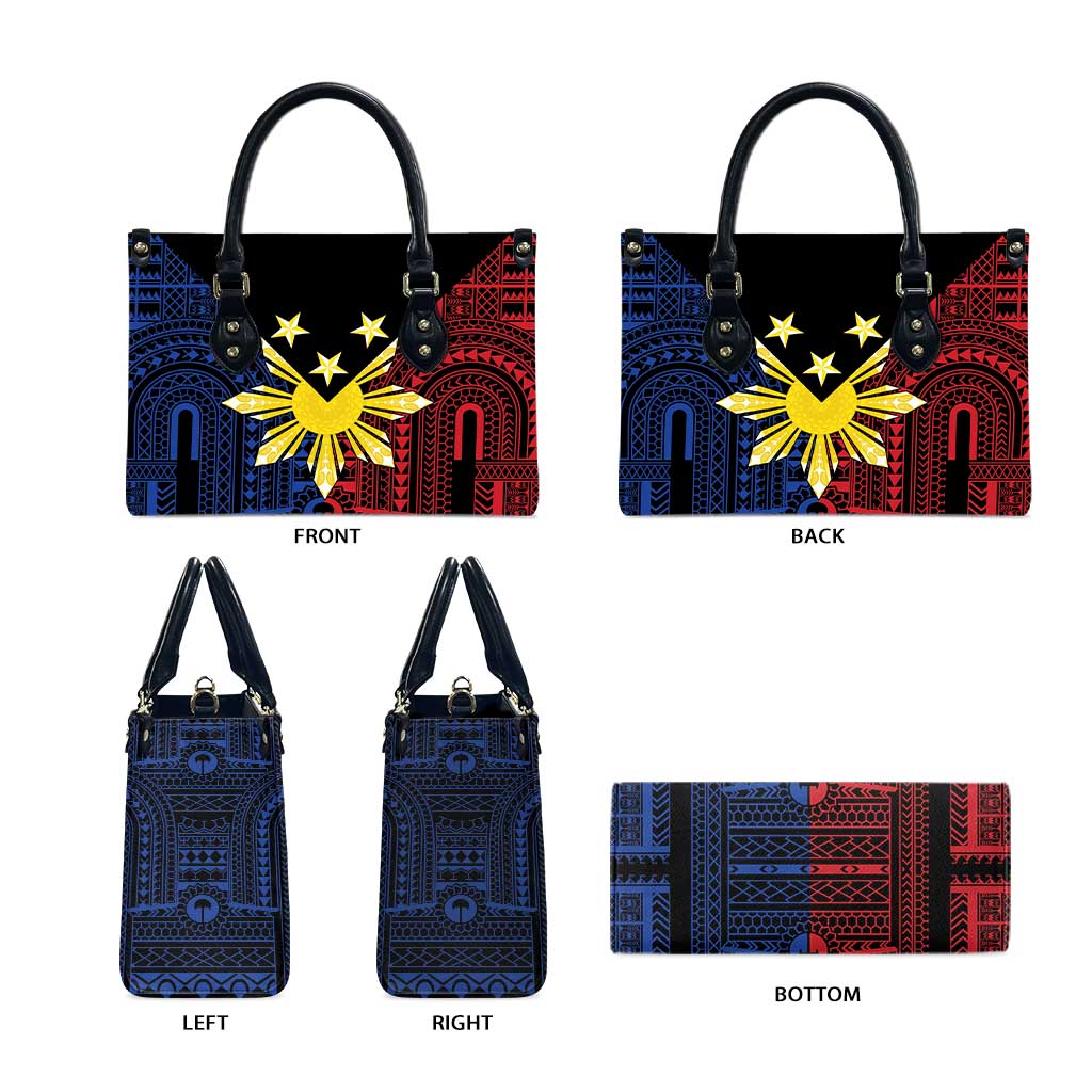 Philippines Sun Star Leather Bag Igorot Tribal Inspiration - Polynesian Pride