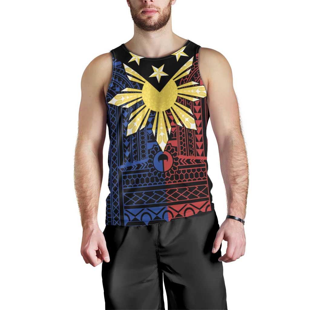 Philippines Sun Star Men Tank Top Igorot Tribal Inspiration - Polynesian Pride