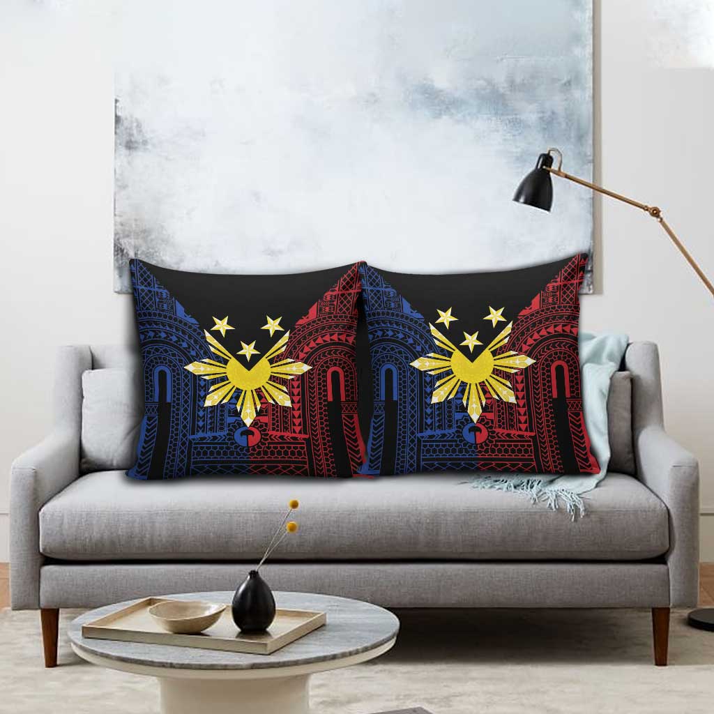 Philippines Sun Star Pillow Cover Igorot Tribal Inspiration - Polynesian Pride