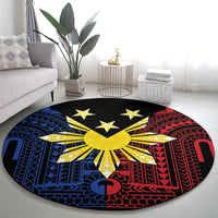 Philippines Sun Star Round Carpet Igorot Tribal Inspiration - Polynesian Pride
