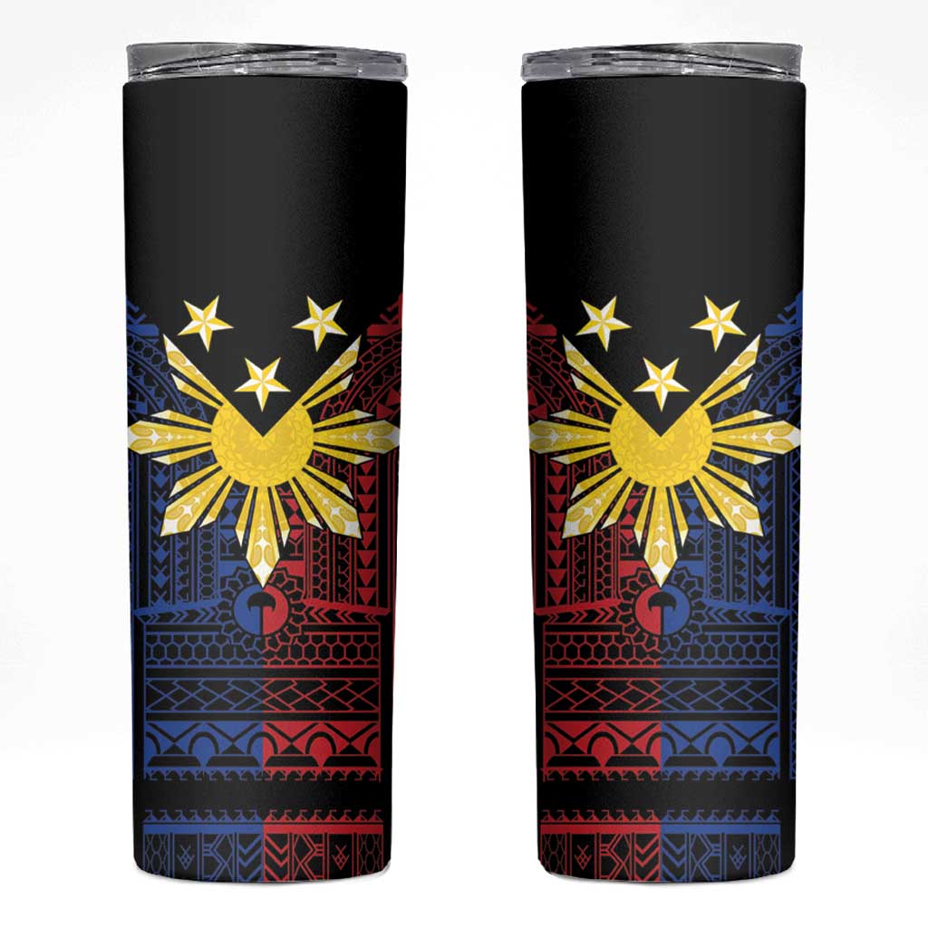 Philippines Sun Star Skinny Tumbler Igorot Tribal Inspiration - Polynesian Pride