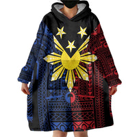 Philippines Sun Star Wearable Blanket Hoodie Igorot Tribal Inspiration - Polynesian Pride