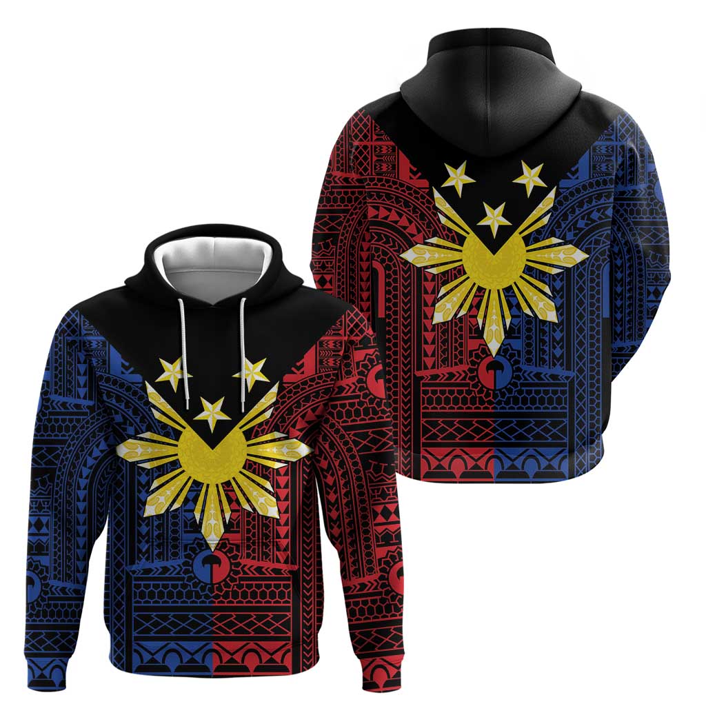Philippines Sun Star Zip Hoodie Igorot Tribal Inspiration - Polynesian Pride