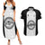 Personalized Fiji Obstacle Race 2023 Couples Matching Summer Maxi Dress and Hawaiian Shirt Never Give Up LT05 Black - Polynesian Pride