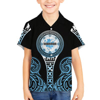 Personalized Fiji Obstacle Race 2023 Family Matching Tank Maxi Dress and Hawaiian Shirt Go Champion LT05 Son's Shirt Blue - Polynesian Pride