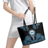 Fiji Obstacle Race 2023 Leather Tote Bag Go Champion LT05 - Polynesian Pride