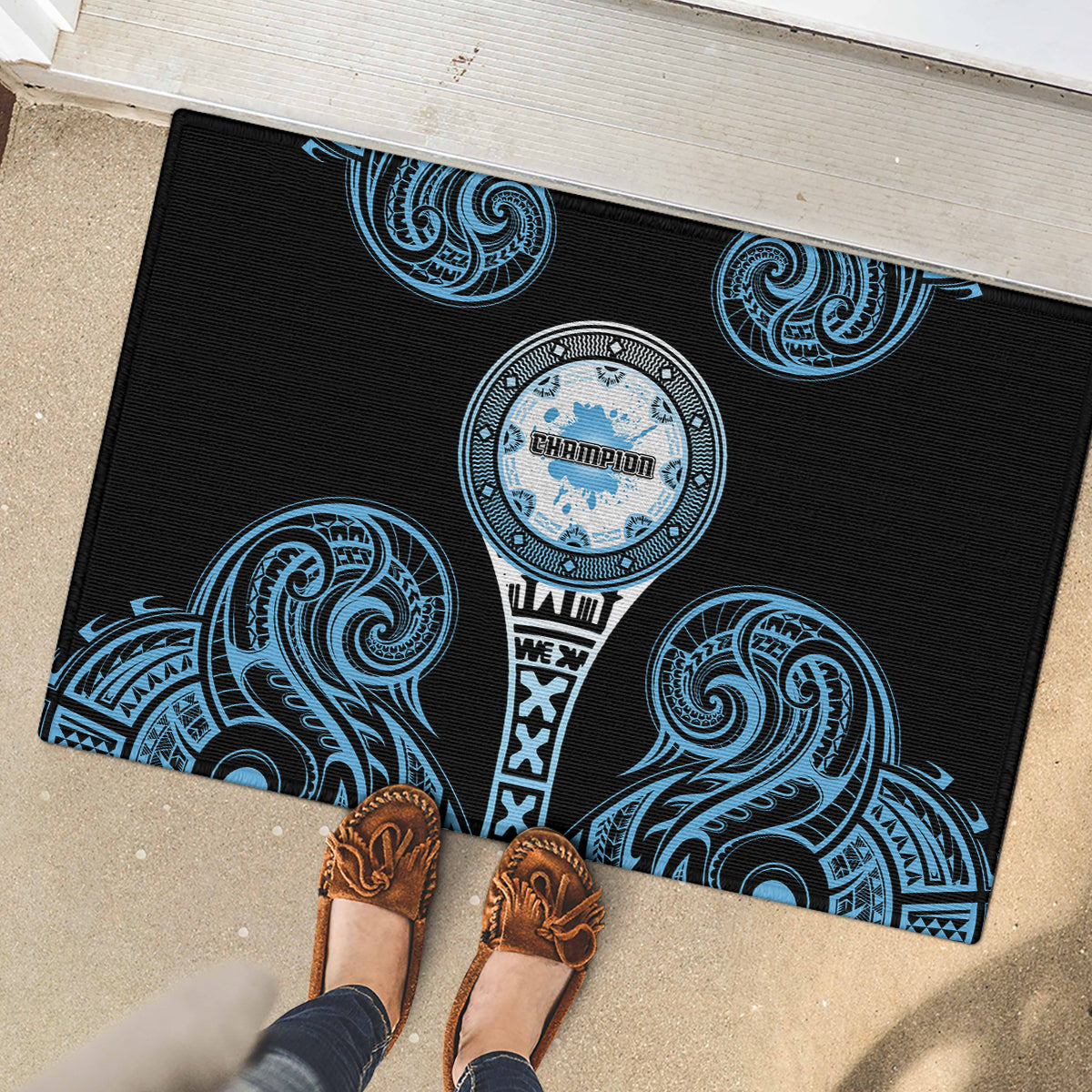 Fiji Obstacle Race 2023 Rubber Doormat Go Champion LT05 - Polynesian Pride