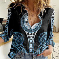 Personalized Fiji Obstacle Race 2023 Women Casual Shirt Go Champion LT05 Female Blue - Polynesian Pride