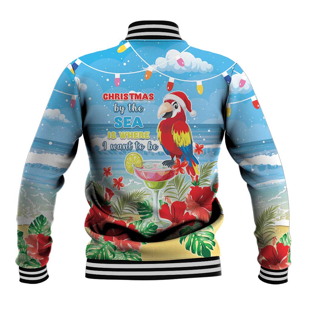 Hawaii Christmas Baseball Jacket Funny Macaw Parrot Tropical Vibe LT05 - Polynesian Pride
