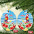 Hawaii Christmas Ceramic Ornament Funny Macaw Parrot Tropical Vibe