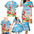 Hawaii Christmas Family Matching Mermaid Dress and Hawaiian Shirt Funny Macaw Parrot Tropical Vibe