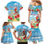 Hawaii Christmas Family Matching Mermaid Dress and Hawaiian Shirt Funny Macaw Parrot Tropical Vibe