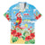 Hawaii Christmas Family Matching Mermaid Dress and Hawaiian Shirt Funny Macaw Parrot Tropical Vibe