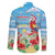 Hawaii Christmas Family Matching Mermaid Dress and Hawaiian Shirt Funny Macaw Parrot Tropical Vibe