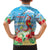 Hawaii Christmas Family Matching Off The Shoulder Long Sleeve Dress and Hawaiian Shirt Funny Macaw Parrot Tropical Vibe