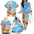 Hawaii Christmas Family Matching Off The Shoulder Long Sleeve Dress and Hawaiian Shirt Funny Macaw Parrot Tropical Vibe