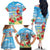 Hawaii Christmas Family Matching Off The Shoulder Long Sleeve Dress and Hawaiian Shirt Funny Macaw Parrot Tropical Vibe