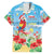 Hawaii Christmas Family Matching Off The Shoulder Long Sleeve Dress and Hawaiian Shirt Funny Macaw Parrot Tropical Vibe