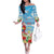 Hawaii Christmas Family Matching Off The Shoulder Long Sleeve Dress and Hawaiian Shirt Funny Macaw Parrot Tropical Vibe