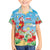 Hawaii Christmas Family Matching Off The Shoulder Long Sleeve Dress and Hawaiian Shirt Funny Macaw Parrot Tropical Vibe