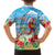 Hawaii Christmas Family Matching Off Shoulder Short Dress and Hawaiian Shirt Funny Macaw Parrot Tropical Vibe